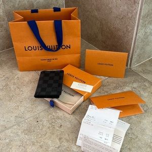 Louis Vuitton POCKET ORGANIZER in Damier Graphite Canvas